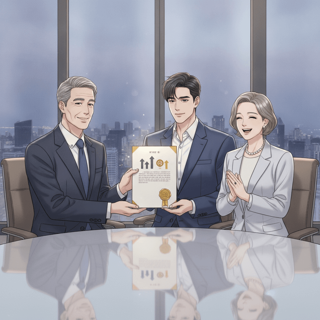 7번 떨어진 서른 살 취준생이 2026년 교운기 맞고 연봉 2배 대기업 스카우트된 반전 사주 제3화 장면