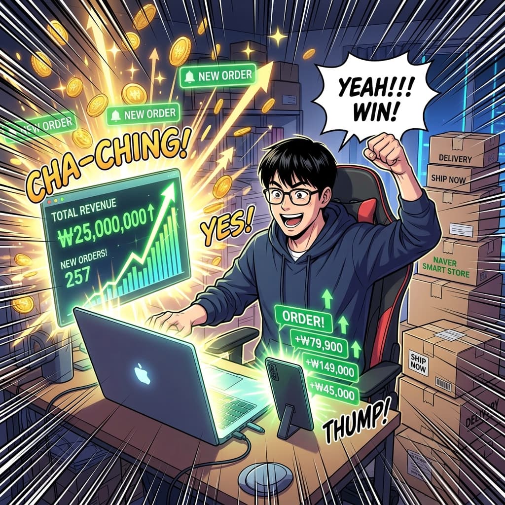 월급 250만원에 빚 6천만원 직장인이 2026년 식신생재 대운 맞고 빚 전액 청산 후 월 순익 1500만원 달성한 사주 제3화 장면