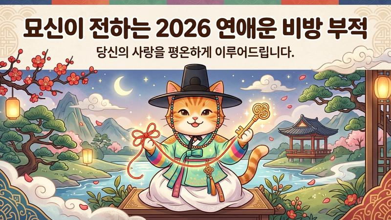 2026년 내 연애운의 숨은 장애물과 이를 극복하는 사주 개운 비방