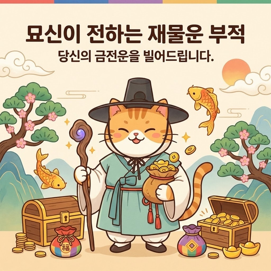 묘신의 재물운 부적